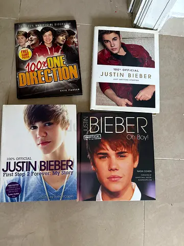 Justin Bieber and One Direction Biography Books Collection
