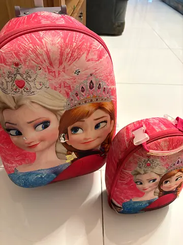 School bag and lots of toys