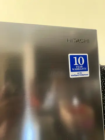 Hitachi stainless steel refrigerator - good condition