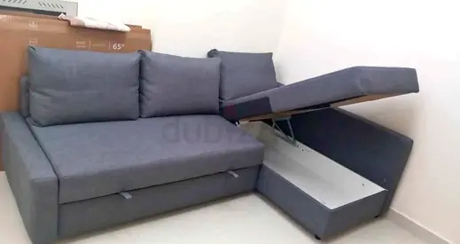 L shape sofa bed with storage