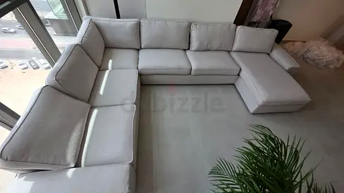 Looking Great Condition Ikea kivik U Shape Sofa Beige