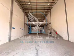 **Warehouse for rent in Sajaa | 3,700 sq ft | Mezzanine | Fire system | Main street**