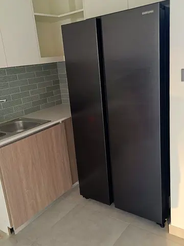 Samsung Black Side-by-Side Refrigerator - Good Condition