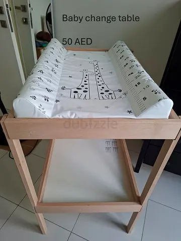 Wooden Baby Changing Table with Pad - Light Use