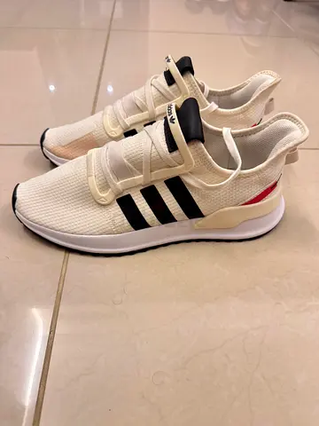 Adidas U_Path Run Sneakers in Off-White and Black EUR 43.5
