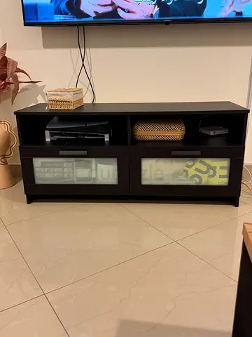 IKEA Brimnes TV unit / media console in black , good condition