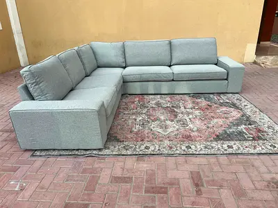 Same like new _ Condition Ikeà Kivik Corner Shape Sofa light gray