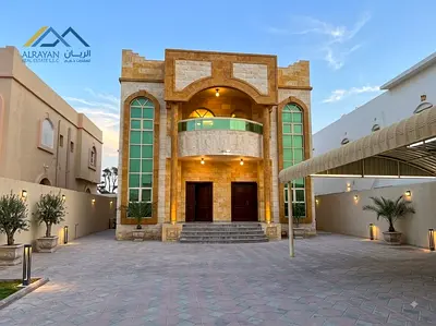 شامل كهرباء ماء مكيفات ارتداد 12م  كبير امام الفيلا تملك حر جميع الجنسيات