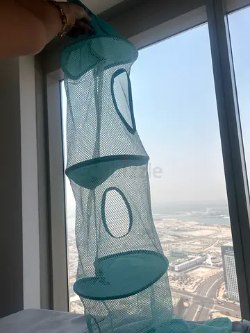 Hanging Mesh Activity/Storage Toy Organizer - Lightweight, Good Condition