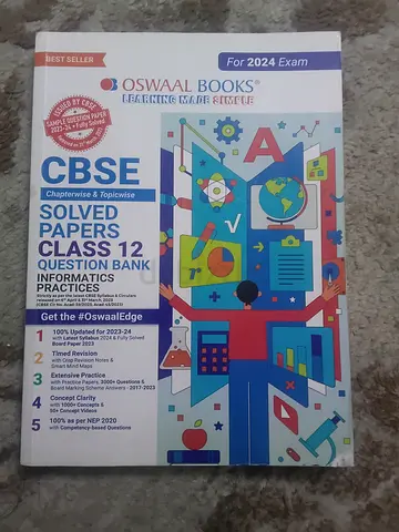 Oswaal CBSE Solved Papers Class 12 (2024 Exam) - Mathematics