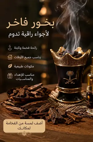 � بخور فاخر برائحة جميلة وثابتة �