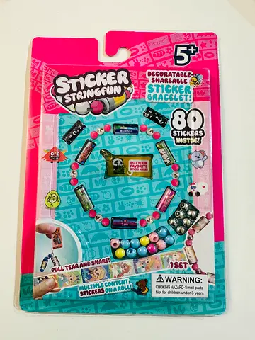 Sticker Stringfun Bracelet Kit — Over 80 Stickers, Make-Your-Own Bracelets