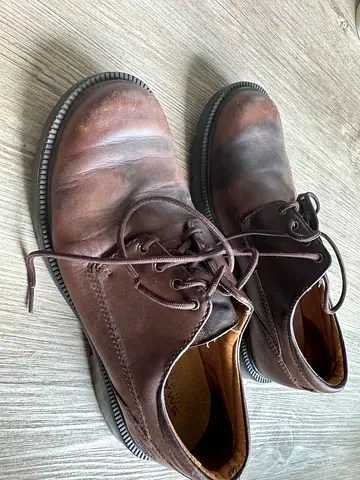 Brown Timberland leather women's casual lace-up shoes, used