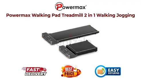 Treadmill in Abu Dhabi - Powermax Walking Pad 2 in 1 - Excellent Condition - FREE DELIVERY, WARRANTY