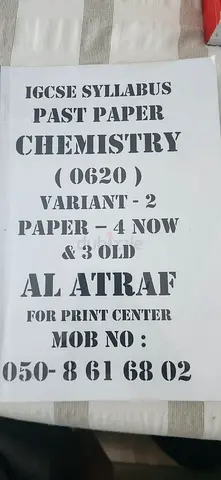 IGCSE Chemistry Past Papers (0610) Variant 1-4, Papers 2 & 4