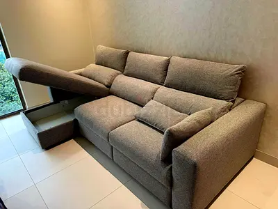 Ikea Eskilstuna L shape sofa bed with storage