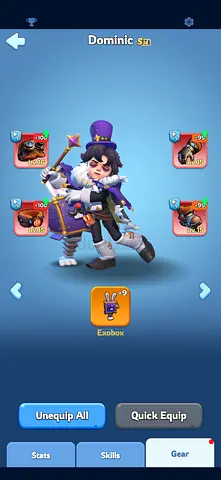 Account with Dominant Levelled Hero, Gear & Exobox Included (Mobile Game Account)