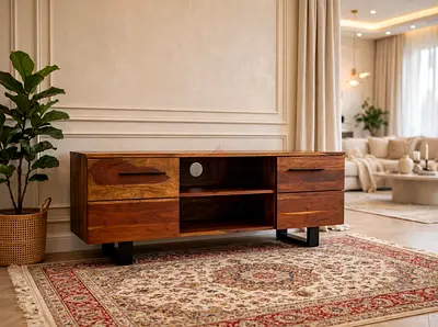 Marina solid wood TV table