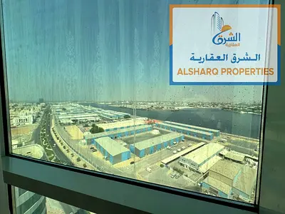 شقة غرفتين وصالة مفروشة في أبراج أورينت عجمان، إطلالة بحرية، مساحة واسعة، تشطيبات راقية، جاهزة للسكن وقريبة من الخدمات.