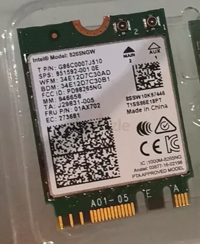 Intel 8265NGW M.2 NGFF 2.4/5GHz Wi-Fi and Bluetooth 4.2 Wireless WiFi Card