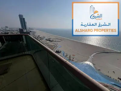 On Ajman Corniche Three-bedroom apartment with a living room Sea view Directly on the Corniche Two balconies with excellent views Completely compact
