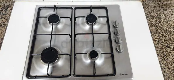 Bosch 4-Burner Stainless Steel Gas Hob - Good Working Condition