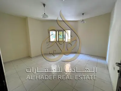 Al Qasimia Station | One bedroom and living room with central air conditioning and gas. 29,000 AED annually in 4 installments, security deposit via no