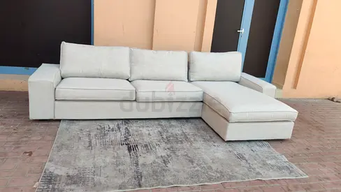 Like new Condition IKEA Kivik L Shape Sofa Beige