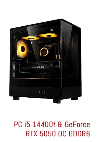 Compact Gaming PC - Intel i5-14400f & GeForce RTX 5050 OC