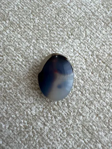 Oval Polished Panda Agate Gemstone