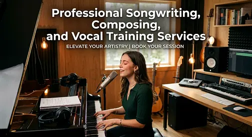 Professional song writer composer vocals training
