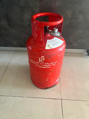Red LPG Gas Cylinder - Used, Good Condition