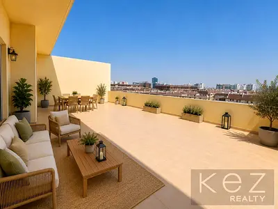 Spacious 1-Bedroom Apartment with Large Terrace | Fox Hill 4 | Motor City