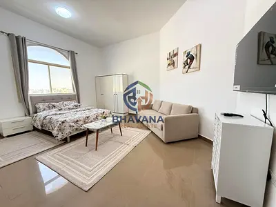 European Style Big Furnished Studio with Sunny Windows Decent Kitchen Sep Bath 3800 Monthly