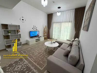🏢Luxury and elegant fully furnished one-bedroom apartment for monthly rent in Al Shurooq Towers –