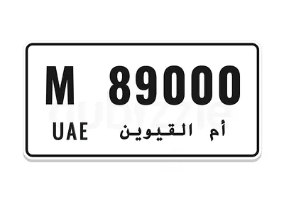 Car plate number for sell M 89000 UAQ