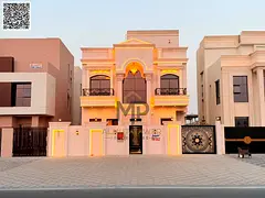 A luxurious classic villa in Al-Haliyo 2 on a main street, with a 15-meter front setback providing p