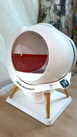 HoneyGuaridan Self Cleaning Cat Litter Box,IPX5 Waterproof Automatic 5G Wifi - like new
