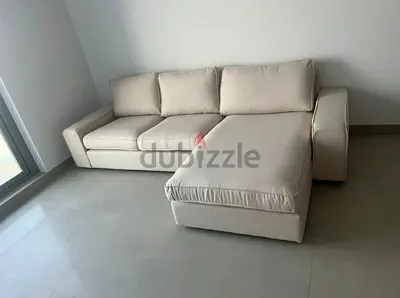 Ikea kivik L shape sofa beige