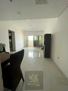 For rent in Al Mamzar Al Taawun near the Dubai exit with a sea view. Two bedrooms and living room in