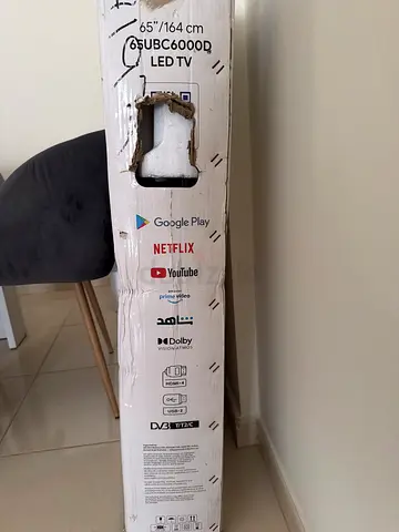 Brand New 65" LED Smart TV (Damaged box) - Google Play, Netflix, YouTube