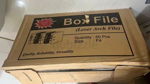 Box File Lever Arch F4 — Pack of 50 (New in Box)