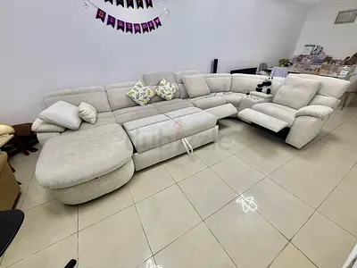 Selling At Half Price | Albama Corner Modular Sofa Set (Recliner) - L-Shaped Sectional with Storage