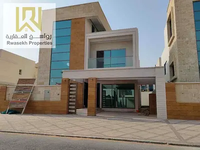 فيلا فاخرة مستقلة في الياسمين، عجمان، بالقرب من حديقة الحميدية، تتميز بالتصميم المعماري الفريد والتشطيبات السوبر ديلوكس