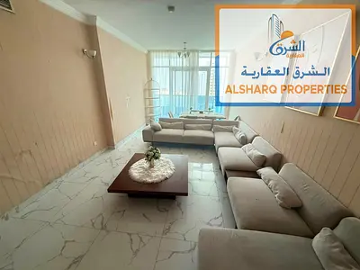 مساحة كبيرة _ غرفة ماستر _ الايجار شامل الفرش _ طابق عالي _ باكينج وجيم ومسبح مجاني _ سهل المخرج للشارقة ودبي