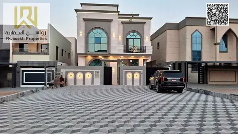 فيلا فاخرة جديدة 7 غرف ماستر على شارع رئيسي – الحليو 2 عجمان