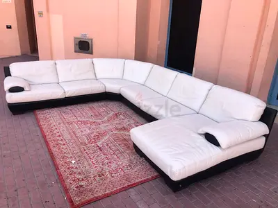Real leather Sectional Ushape Sofa Natuzzi