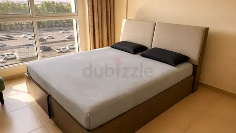King Size Storage Bed with Headboard and Under-Bed Storage - Wooden Frame