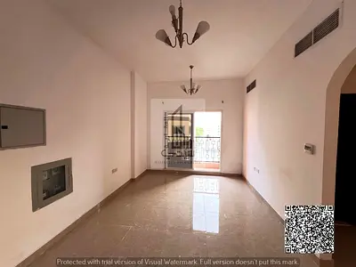 * One bedroom and living room + balcony + central air conditioning for 25,000 AED
