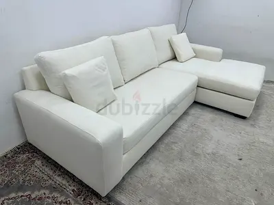 As perfect condition pottery barn lshape sofa